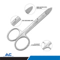 Beebee Curved Saw Edge Scissors 11cm – Precision Dental Surgical Scissors - Azatek Instruments