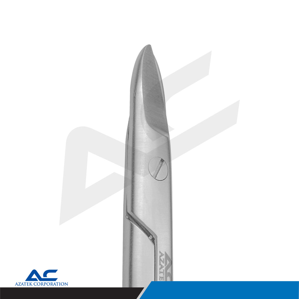 Beebee Curved Saw Edge Scissors 11cm – Precision Dental Surgical Scissors - Azatek Instruments