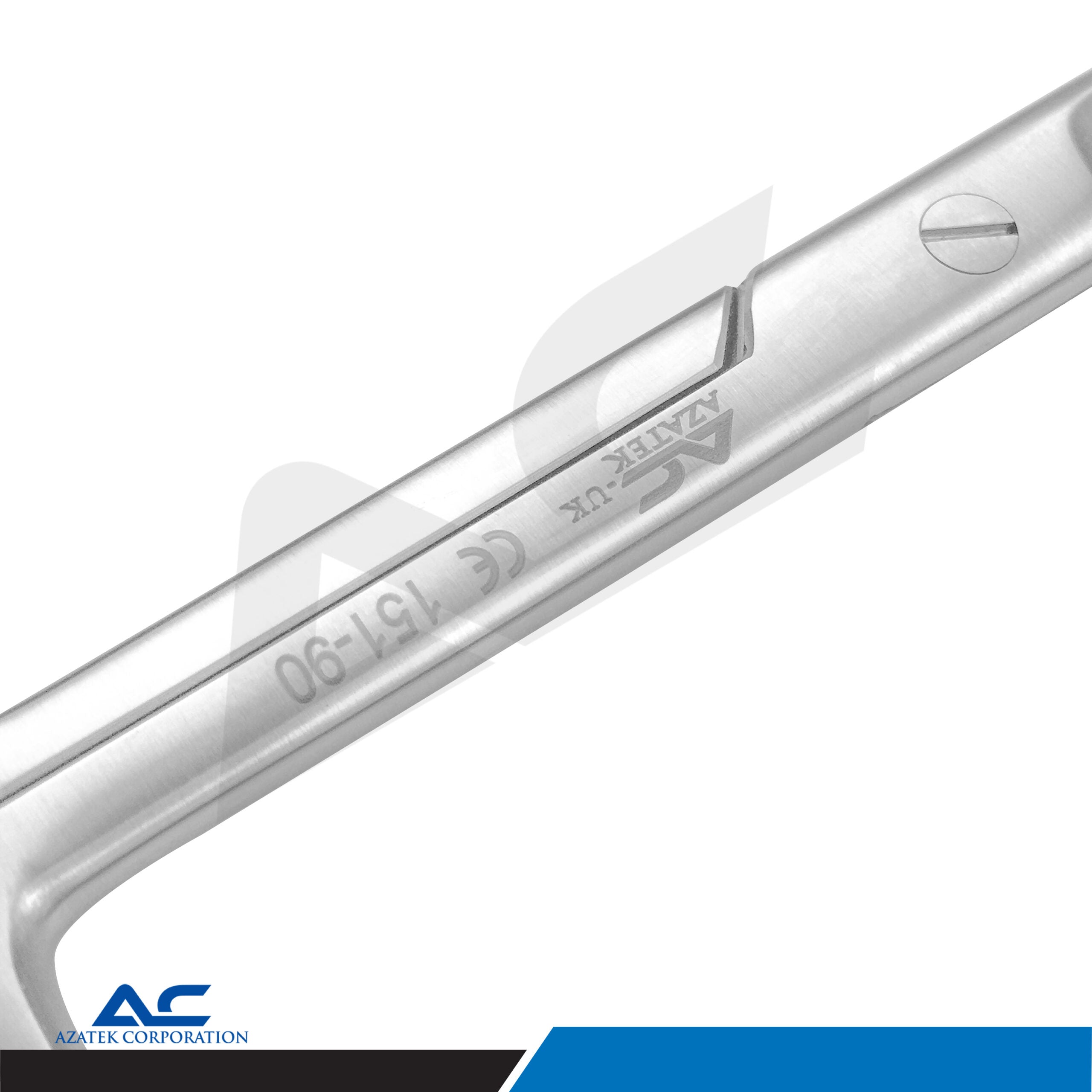 Beebee Curved Saw Edge Scissors 11cm – Precision Dental Surgical Scissors - Azatek Instruments