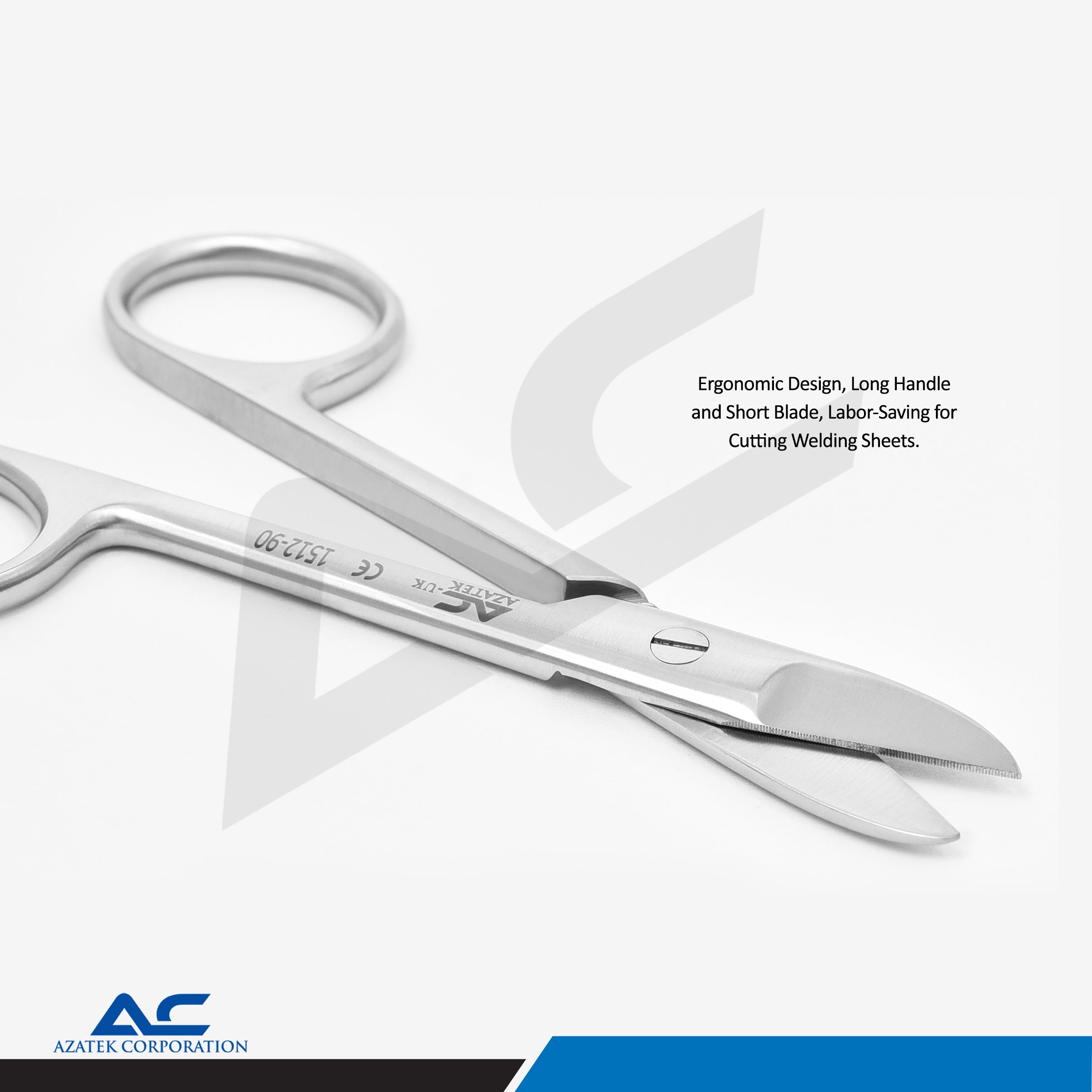 Beebee Crown Scissors 11cm – Dental Saw Edge Scissors - Azatek Instruments