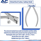 Distal End Cutter with Safety Hold – Stainless Steel Orthodontic Distal End Cutter - Azatek Instruments