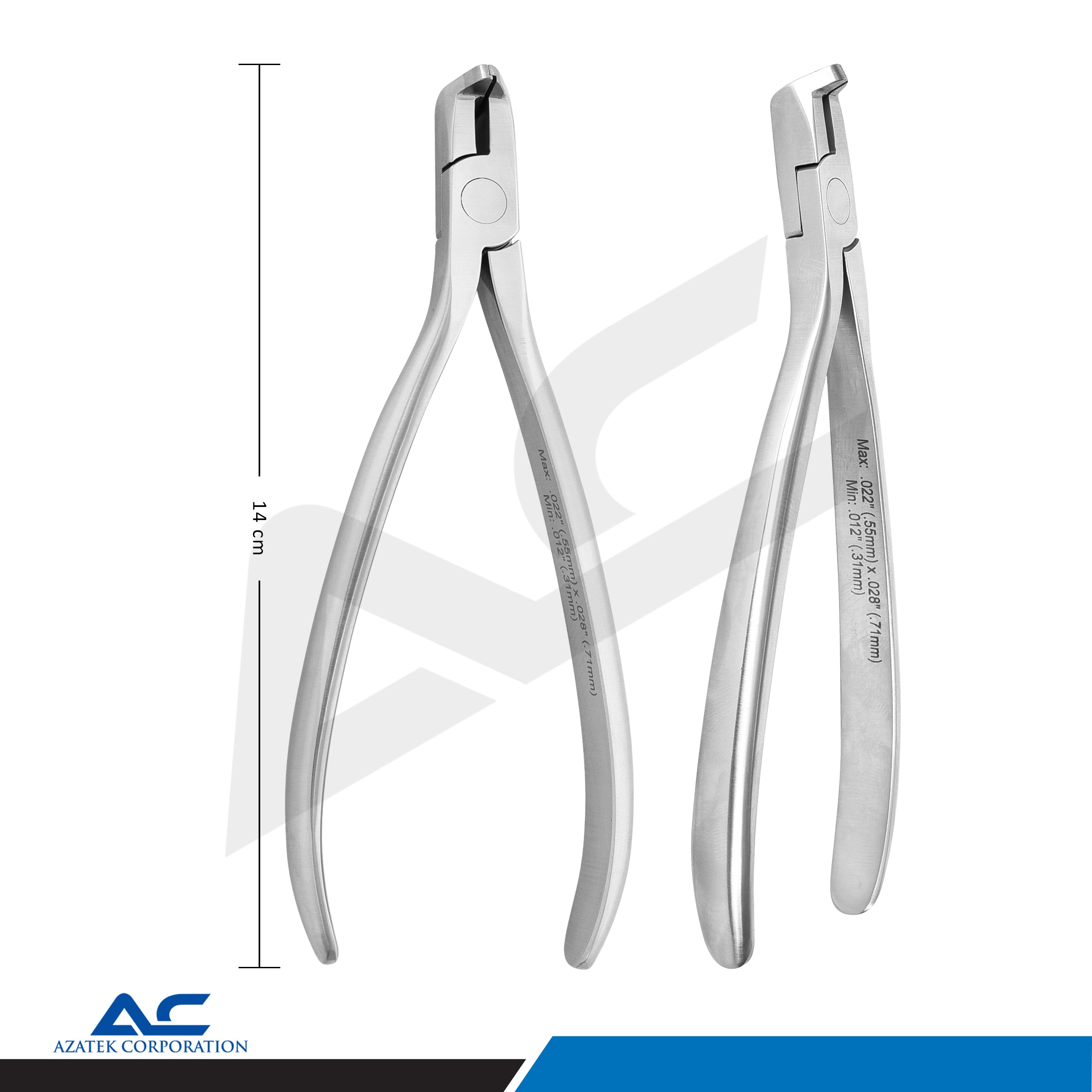Distal End Cutter, Orthodontic Distal End Cutter with Safety Holding, Long Handle Wire Cutter - Azatek Instruments
