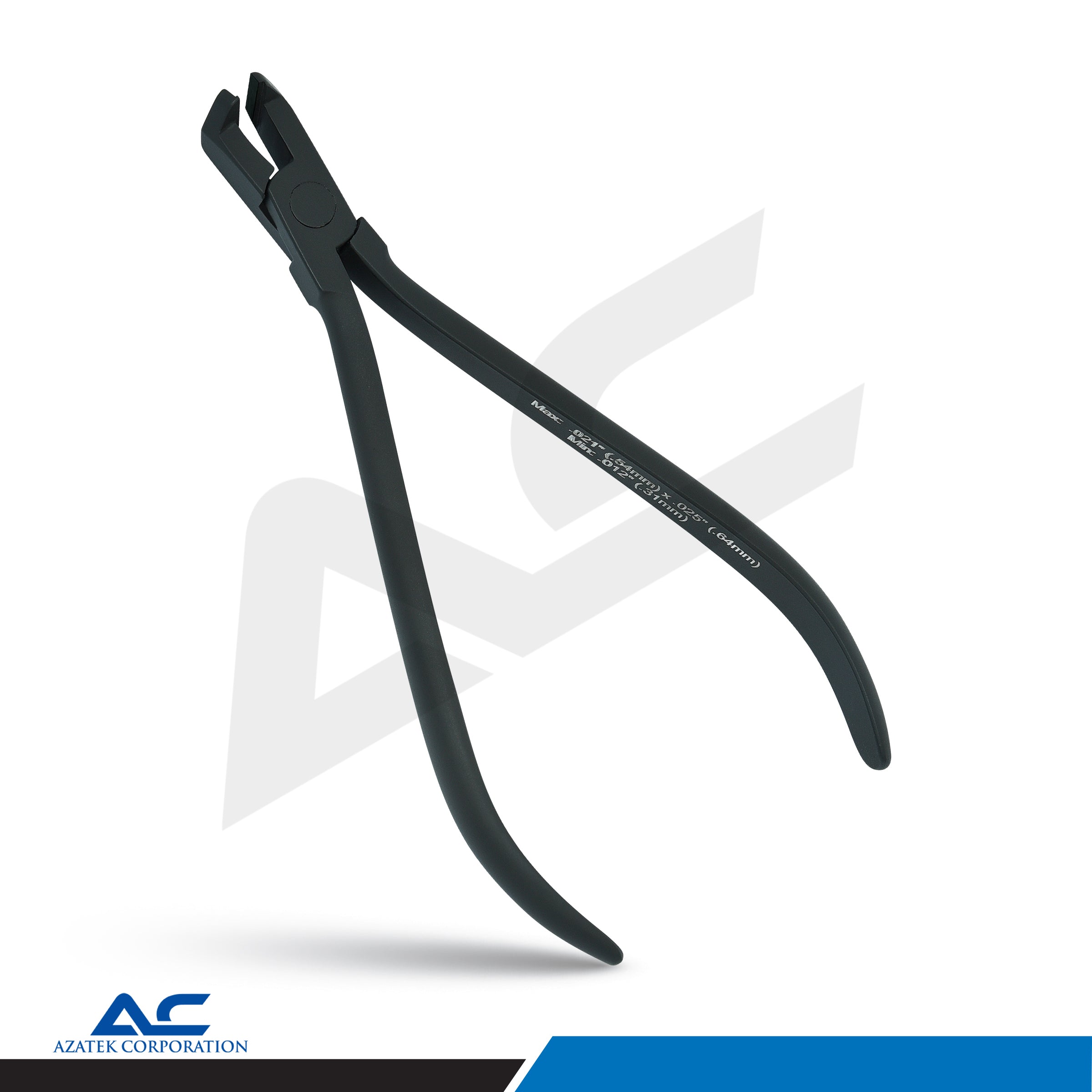 Orthodontic Distal End Cutter Mini Head with Safety Hold & Long Handle (Black)