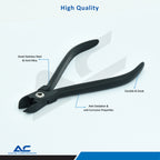 Hard Wire Cutter, Straight Hard Wire Cutter, Angled 15 ° (Black) - Azatek Instruments