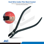 Hard Wire Cutter, Straight Hard Wire Cutter, Angled 15 ° (Black) - Azatek Instruments