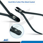 Hard Wire Cutter, Straight Hard Wire Cutter, Angled 15 ° (Black) - Azatek Instruments