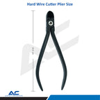 Hard Wire Cutter, Straight Hard Wire Cutter, Angled 15 ° (Black) - Azatek Instruments