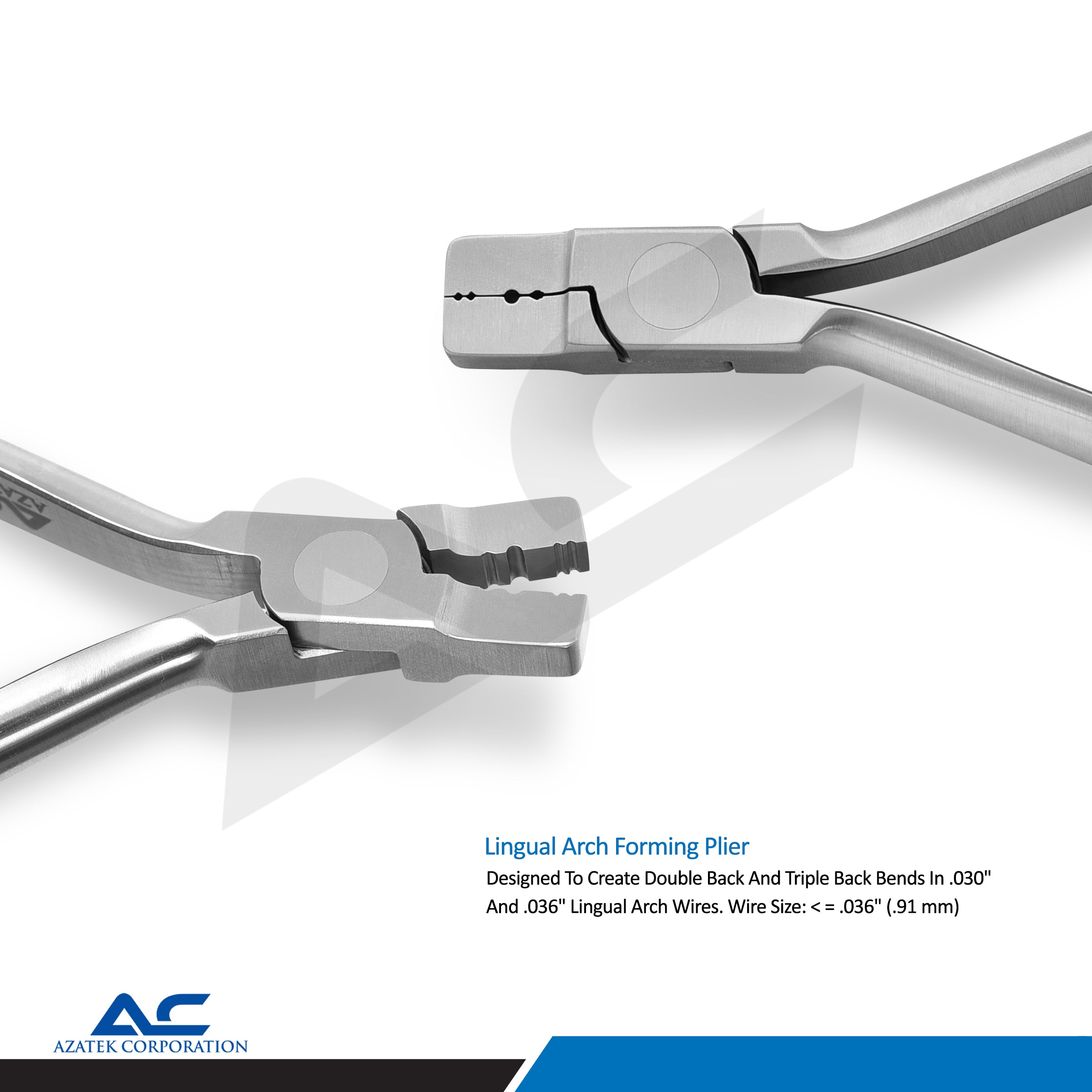 Lingual Arch Forming Plier – Professional Orthodontic Wire Forming Plier - Azatek Instruments