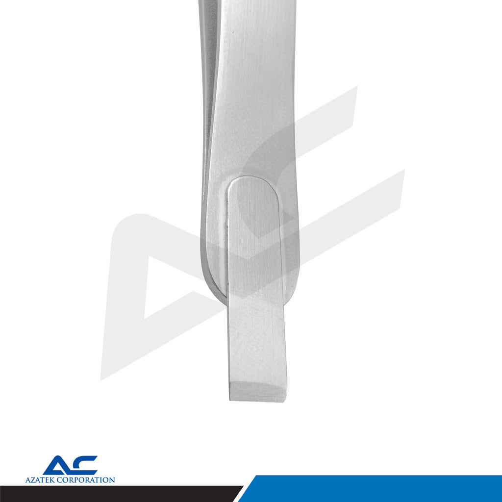 Direct Bond Bracket Tweezer with Blade 13.5cm – Precision Orthodontic Bracket Placement Tool - Azatek Instruments