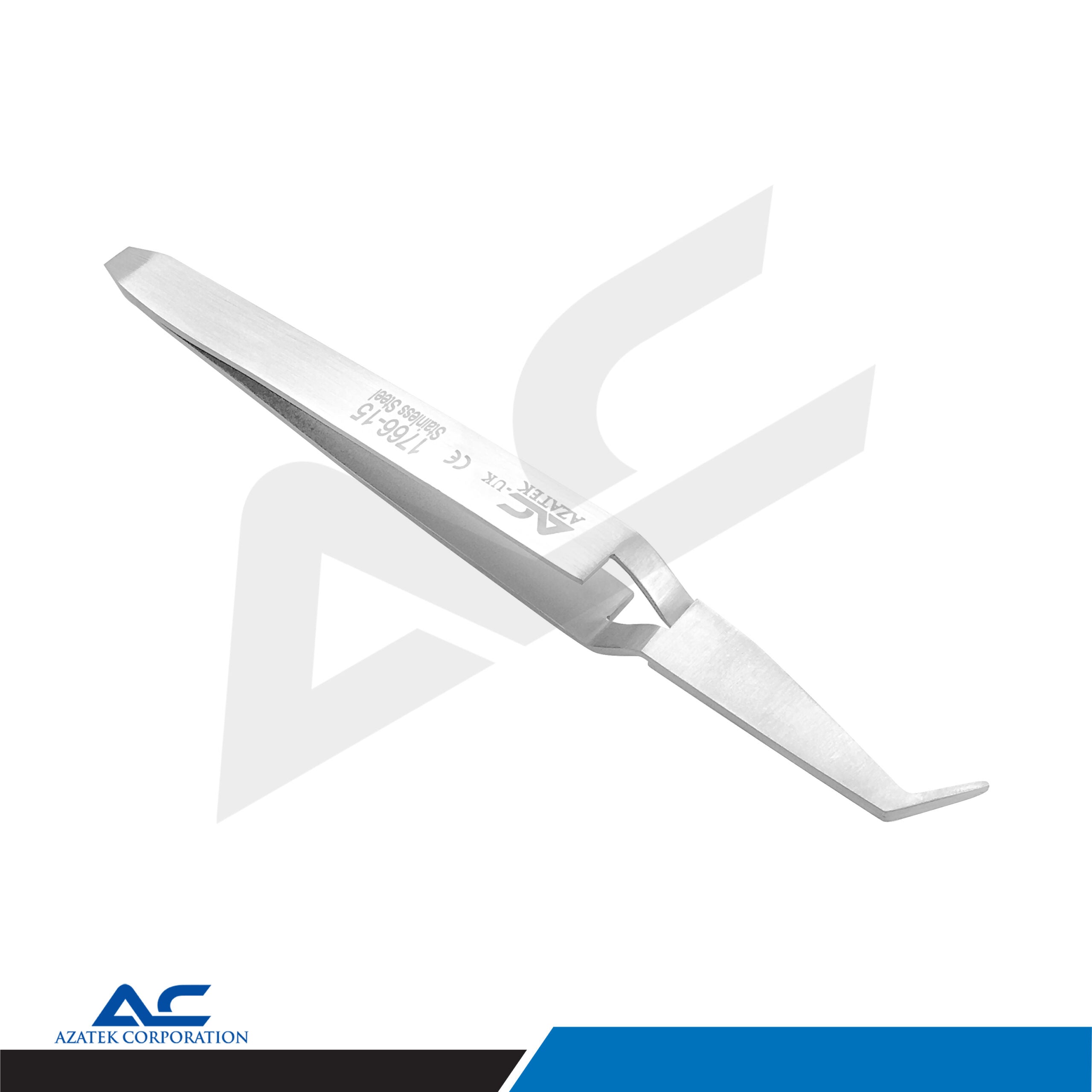 Direct Bond Bracket Tweezer with Slot Aligner 14cm – Professional Orthodontic Bracket Placement Tool - Azatek Instruments