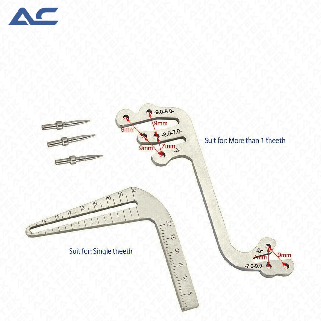 Locator Depth Pin Gauge Guide S-L Type – Precision Dental Implant Surgical Measuring Instrument - Azatek Instruments