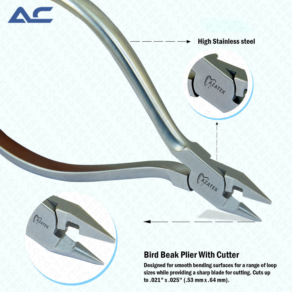 Bird Beak Pliers, Bird Beak Orthodontic Pliers, Bird Beak Pliers Dental - Azatek Instruments