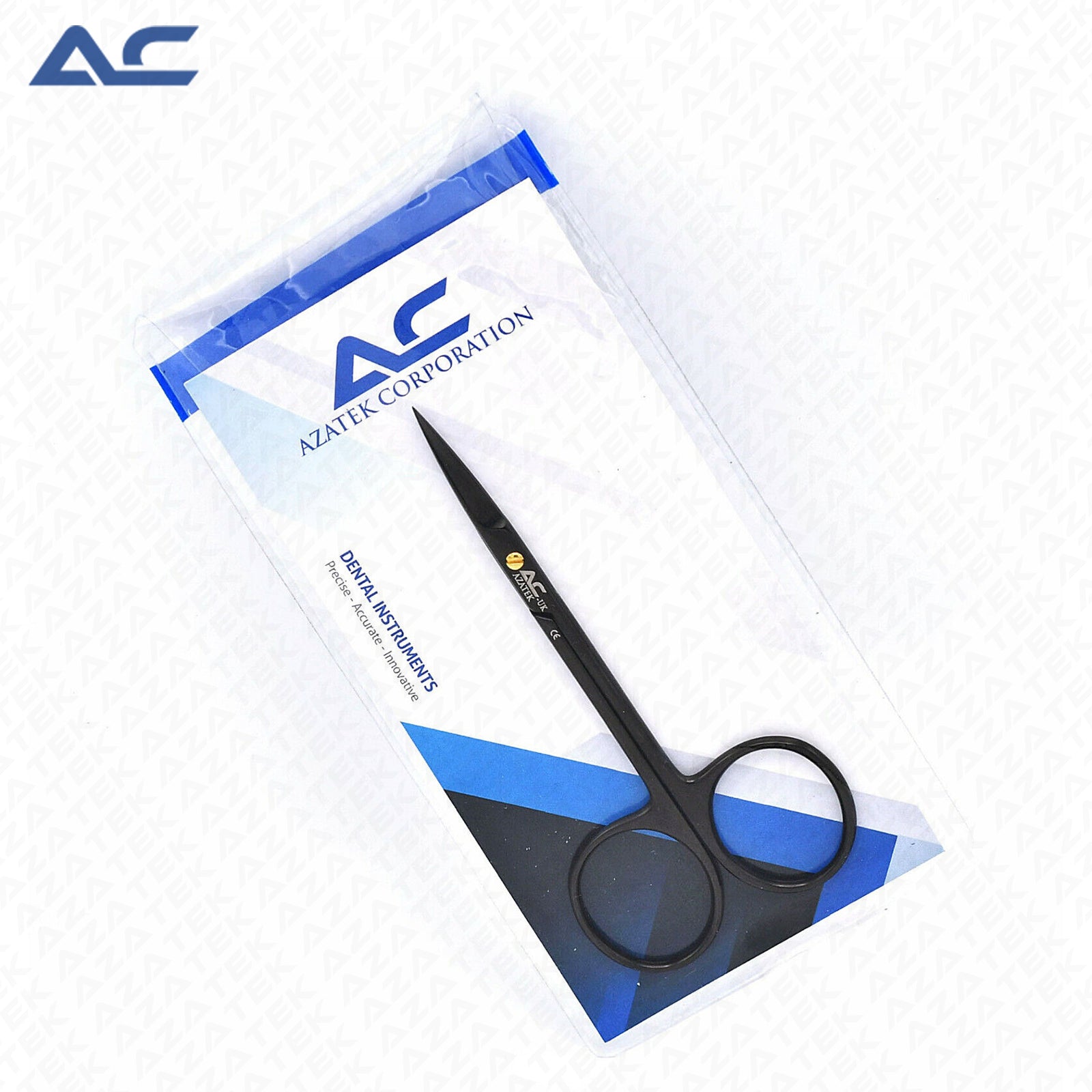 Black TitaN Iris Scissors Straight 11cm – Surgical Iris Scissors - Azatek Instruments