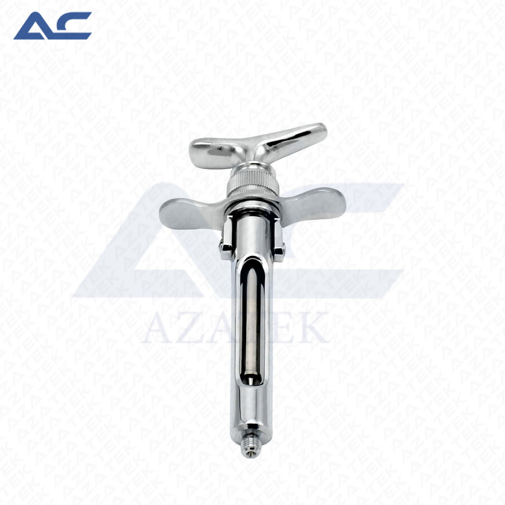 Dental Syringe Stainless Steel, Anesthesia Dental Syringe Folding Type 1.8ml EU/AM - Azatek Instruments