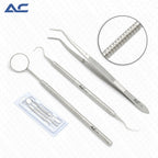 Dental Examination Instruments Kit (3 Pieces) | Stainless Steel Diagnostic Set - Azatek Instruments