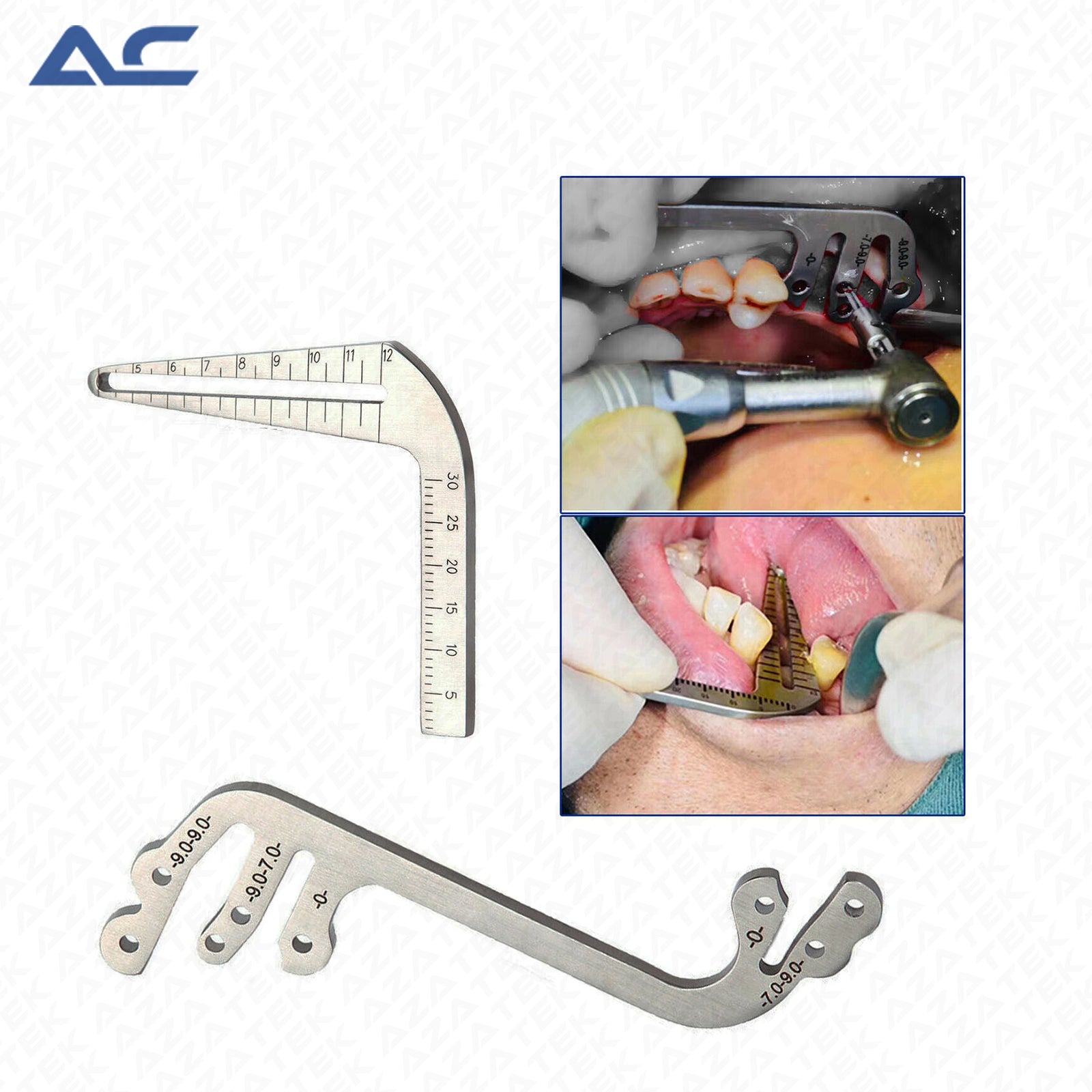 Locator Depth Pin Gauge Guide S-L Type – Precision Dental Implant Surgical Measuring Instrument - Azatek Instruments