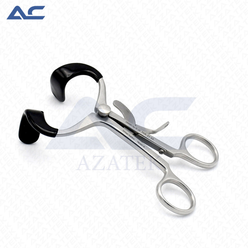 Dental Mouth Gag, Dental Open Mouth Gag Adult Size 14cm Stainless Steel - Azatek Instruments