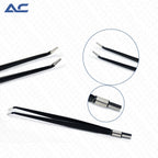 Bipolar Forceps Straight Angle 20cm with Reusable Electro-Surgical Cable - Azatek Instruments