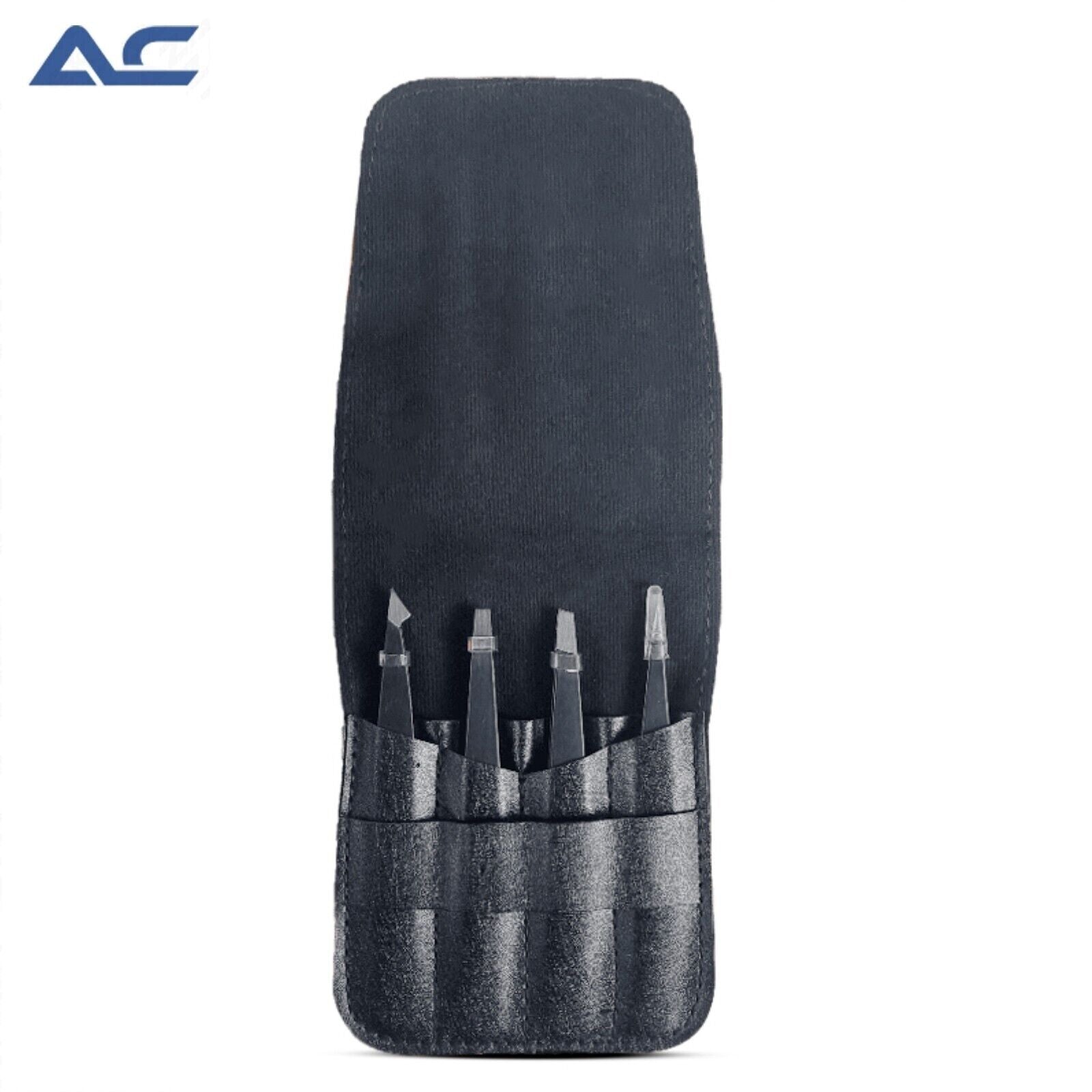 Azatek Professional 4-Piece Set of Eyebrow and Eyelash Tweezer - Azatek Instruments
