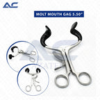 Dental Mouth Gag, Dental Open Mouth Gag Adult Size 14cm Stainless Steel - Azatek Instruments