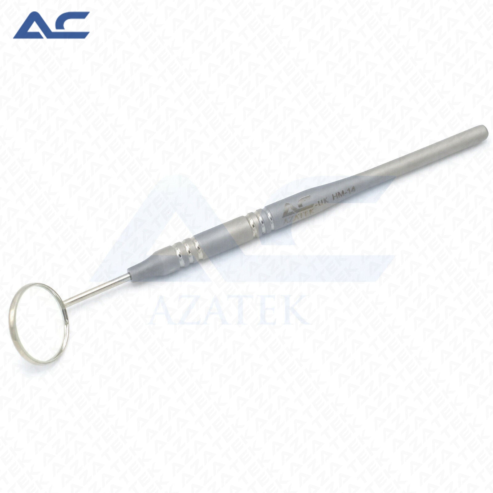 Dental Mirror Handle 12cm Stainless Steel | Professional Dental Mirror Handle for Clear Oral Examination & Diagnostic Procedures - Azatek Instruments