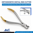 Distal End Cutter with Safety Hold – Stainless Steel Orthodontic Distal End Cutter