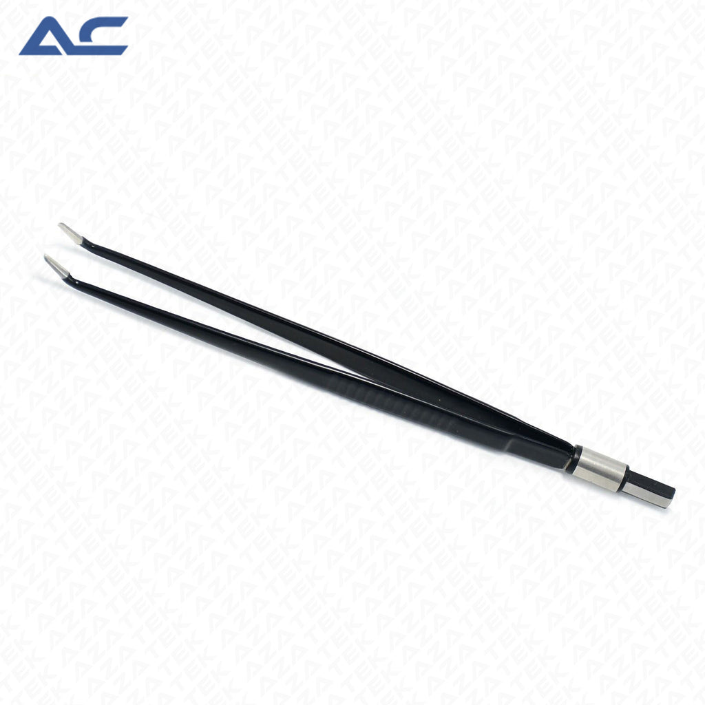 Bipolar Forceps Straight Angle 20cm with Reusable Electro-Surgical Cable - Azatek Instruments
