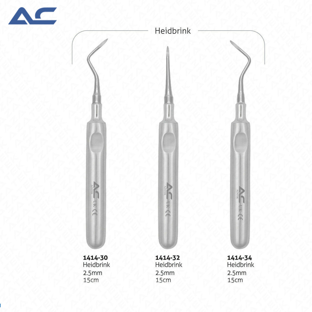 Heidbrink Root Elevator & Root Tip Pick Set | Dental Extraction Instruments - Azatek Instruments