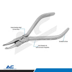Azatek curved orthodontic wire gripping plier