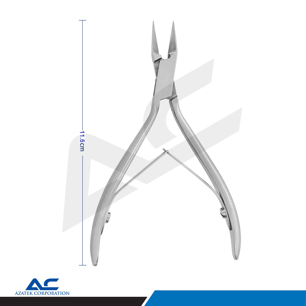 Azatek professional cuticle nippers for salon, beauty clinic, and home manicure use