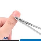 Professional stainless steel nail cuticle nippers by Azatek suitable for salons, spas, beauticians, and home manicure use