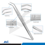 Professional Dental College Tweezers used for handling cotton rolls and dressings during dental procedures
