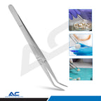Ergonomic handle of Azatek Professional Dental College Tweezers for comfortable grip and precision control