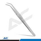 Azatek Professional Dental College Tweezers 15cm made from medical-grade stainless steel with angled serrated tips