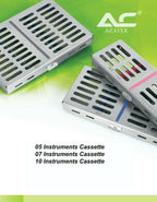 Azatek Dental Sterilization Cassette Autoclave Trays available in 5, 7 and 10 instrument capacities