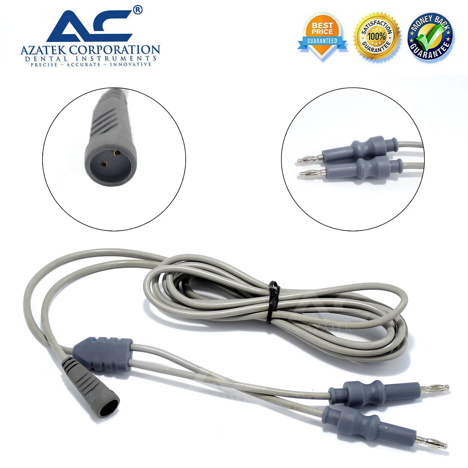 Azatek 3M electrosurgical silicone bipolar forceps cable with connector options usa