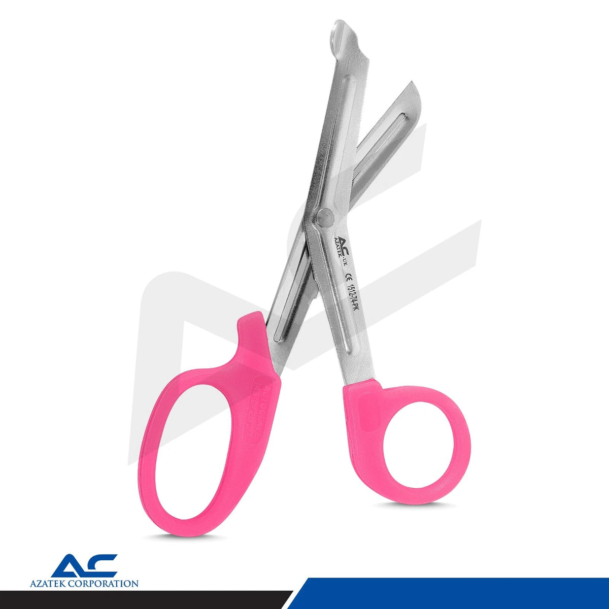 Azatek Lister Bandage Scissor 14.5cm pink medical bandage scissors