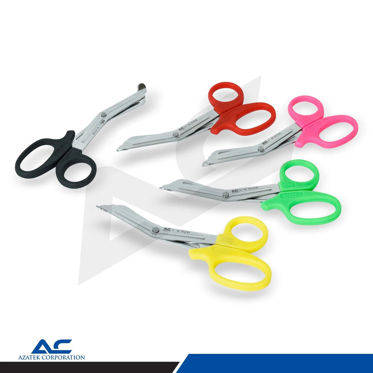 Azatek Professional Lister Bandage Scissor 14.5cm trauma shears with blunt safety tip
