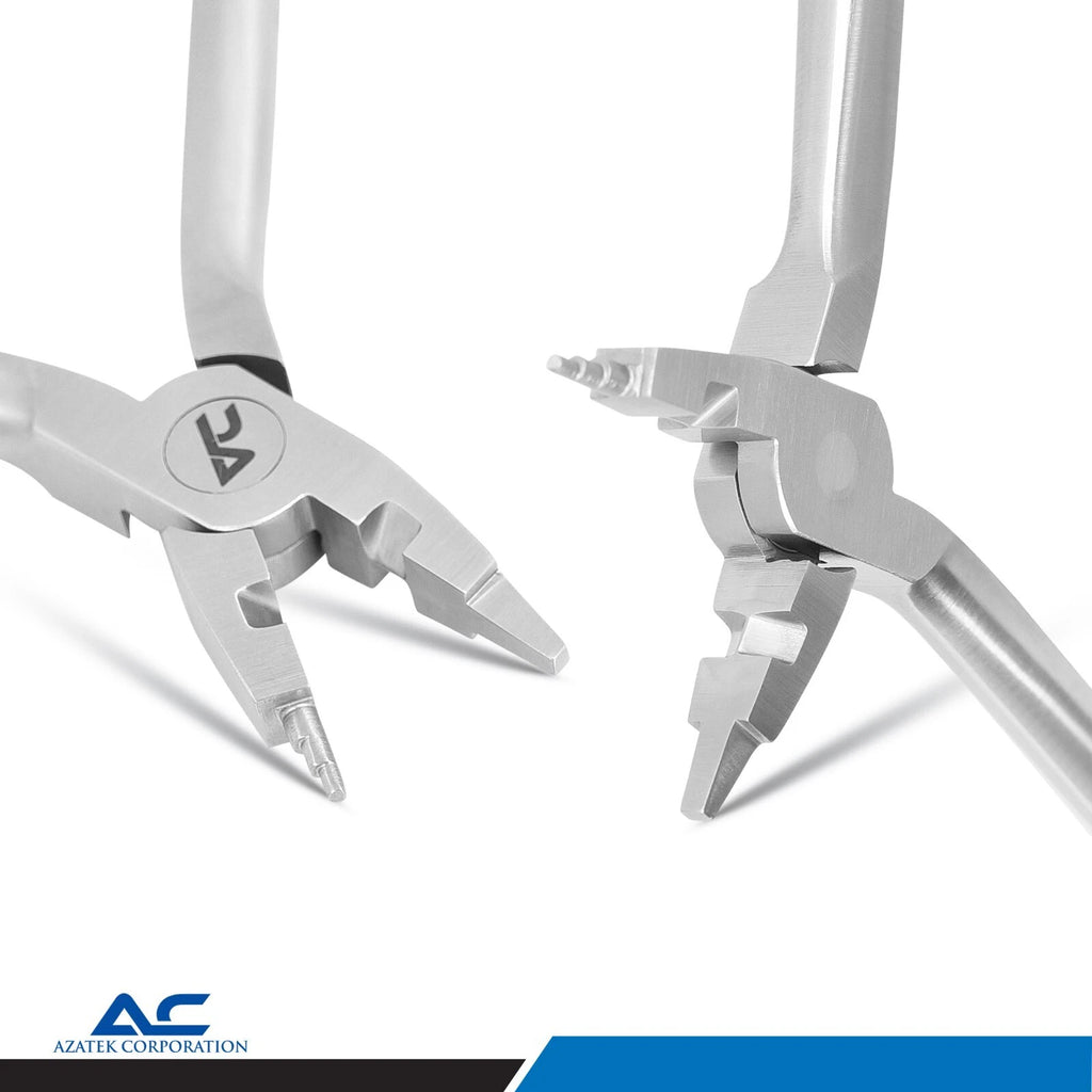 Azatek 13cm orthodontic wire cutter and bender for professional dental use
