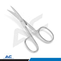 Azatek Professional Stainless Steel Curved Nail Scissor 9cm for precise fingernail and toenail trimming.
