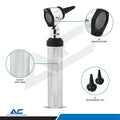Azatek Professional Ear Otoscope Diagnostic Kit with 3X magnification and aluminium handle.