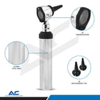 Azatek Professional Ear Otoscope Diagnostic Kit with 3X magnification and aluminium handle.