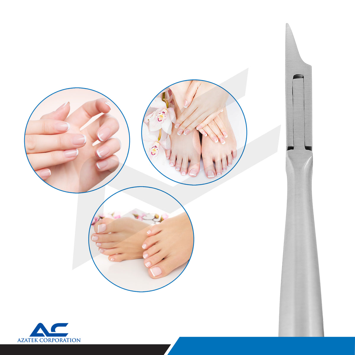 Azatek stainless steel foot care nail nipper 10cm