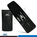 Azatek Professional Toe Nail Clippers Cutters Set of 5 with stainless steel toenail nipper, nail file, cuticle pusher and ingrown nail tools.