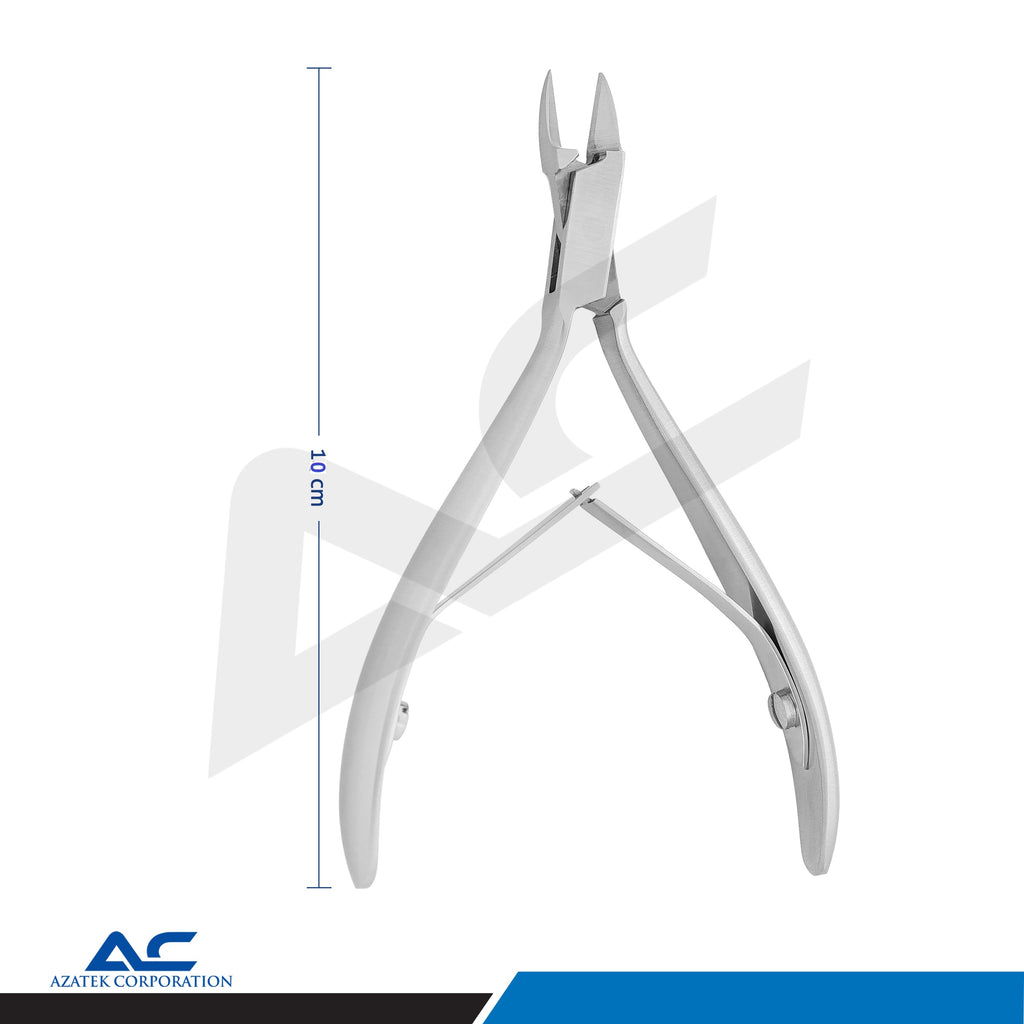 Azatek toe nail nipper 10cm with spring handle