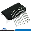 Azatek Wax Carving & Sculpting Tool Set with stainless steel precision wax modelling tools and black storage case
