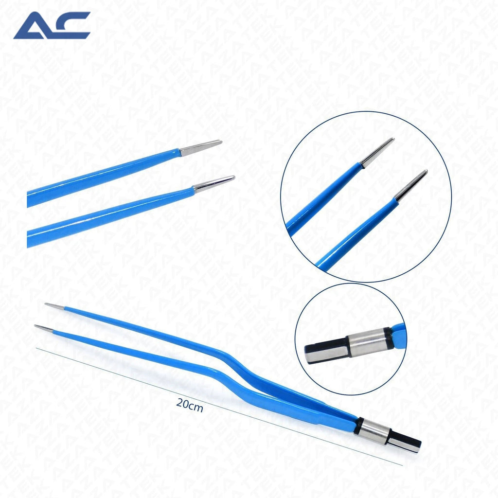 20cm Bipolar Electrosurgical Forceps with precision-finished working tips