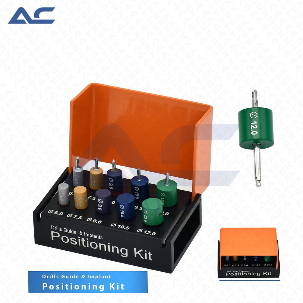 Dental Implant Drill Guide components in Ø6.0, Ø7.5 and Ø9.0 sizes