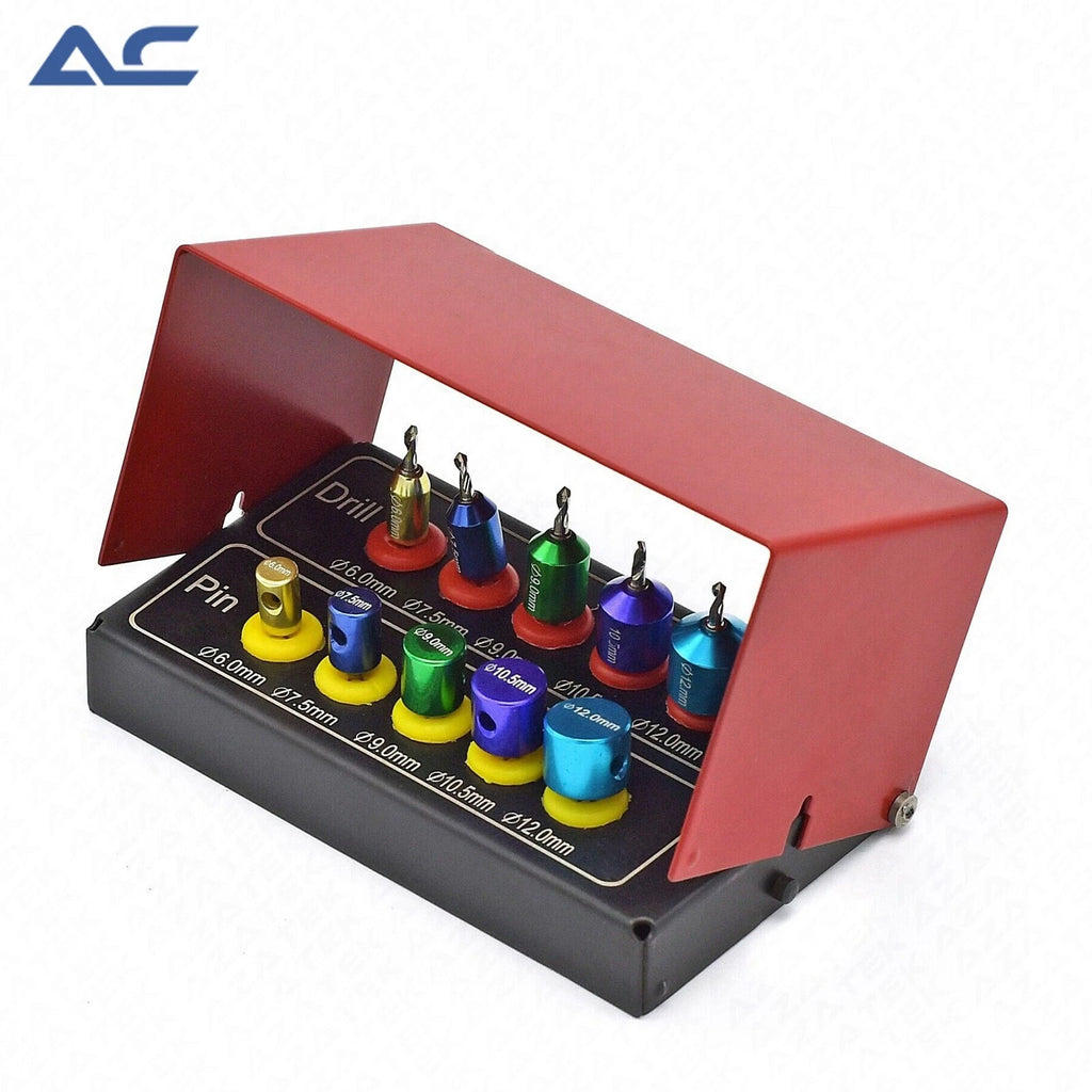 Dental Implant Guide Kit with 6.0mm, 7.5mm and 9.0mm guide sizes