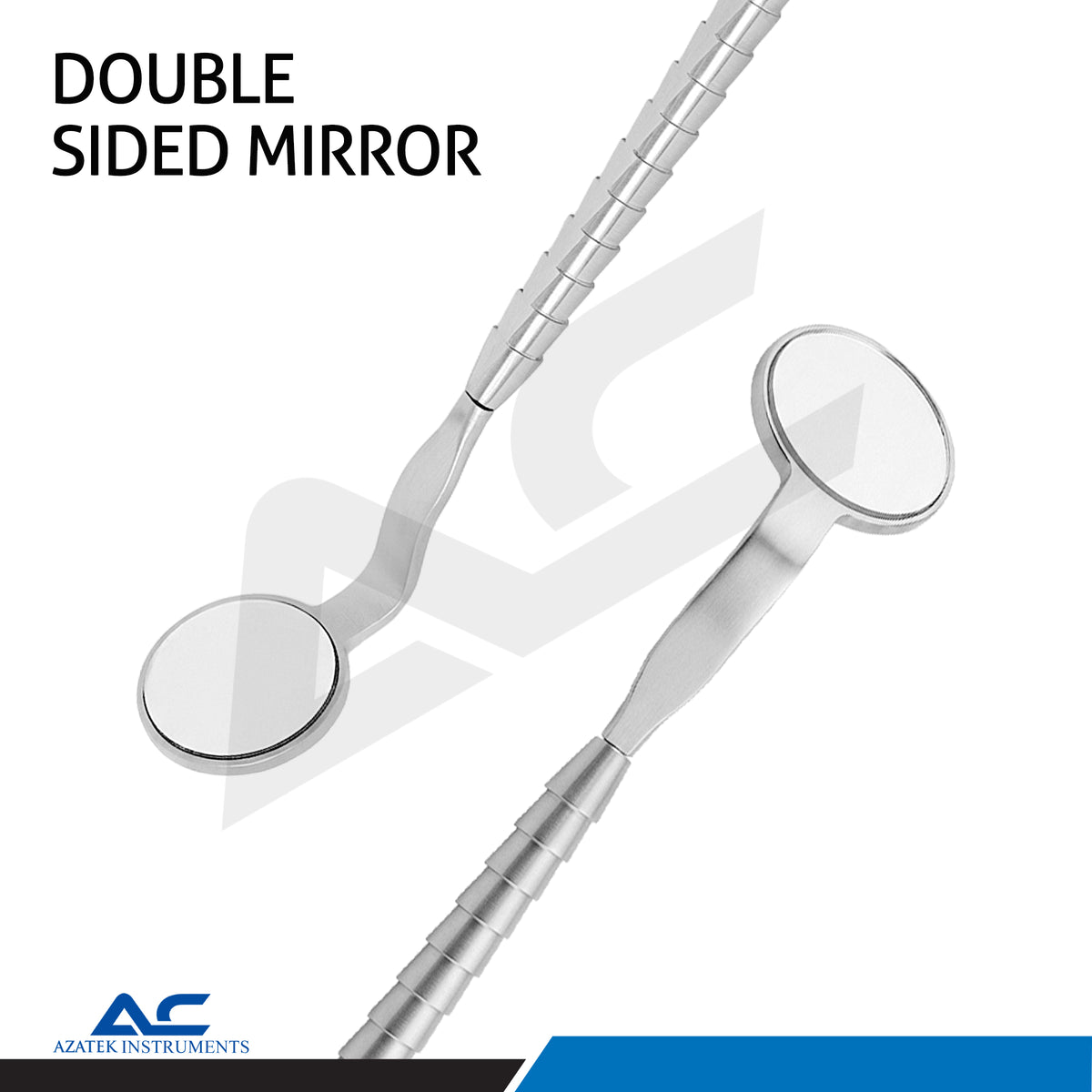 Close-up of the magnified reflection feature on the Azatek Professional Dental Mouth Mirror #5
